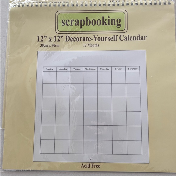 NWT Bundle of 5 Blank Scrapbooking Calendars & Some Supplies - Picture 2 of 8